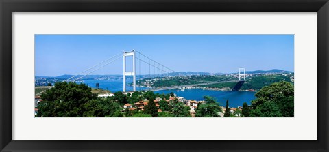 Framed Bosphorus Bridge, Istanbul, Turkey Print