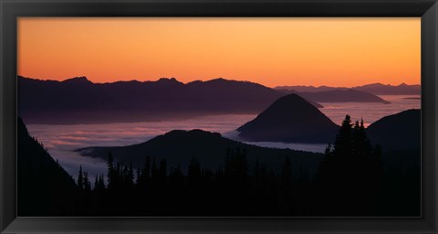 Framed Mount Rainier National Park, Washington Print