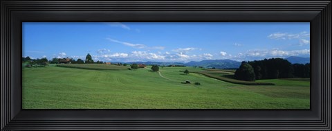 Framed View Along Rural Hillside, Zurich, Switzerland Print
