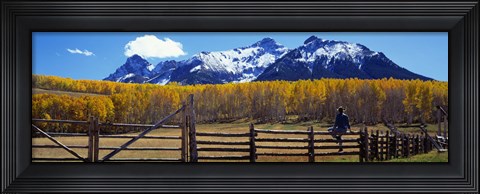 Framed Last Dollar Ranch, Ridgeway, Colorado, USA Print
