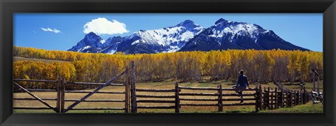 Framed Last Dollar Ranch, Ridgeway, Colorado, USA Print