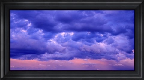 Framed Switzerland, clouds, cumulus, storm Print