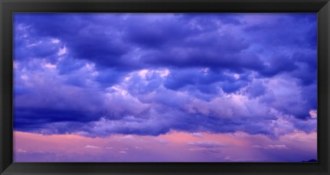 Framed Switzerland, clouds, cumulus, storm Print