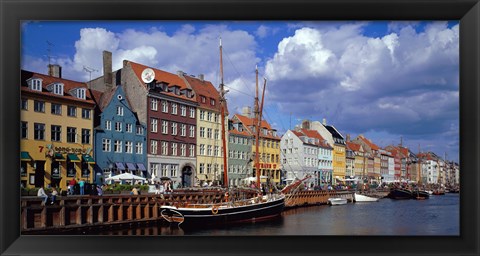 Framed Denmark, Copenhagen, Nyhavn Print