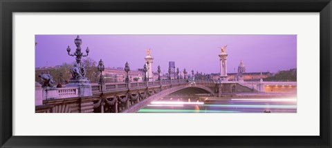 Framed Bridge over a river, Seine River, Paris, France Print