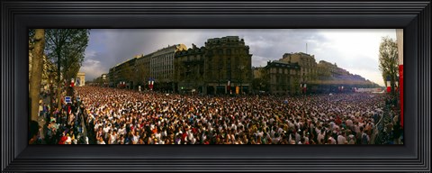 Framed Marathon Runners, Paris, France Print