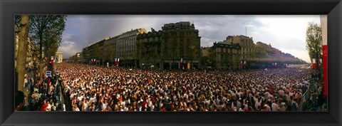 Framed Marathon Runners, Paris, France Print