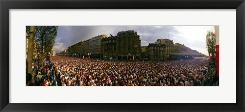 Framed Marathon Runners, Paris, France Print