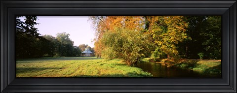 Framed Park Sans-Souci w/ teahouse in Autumn Potsdam Germany Print