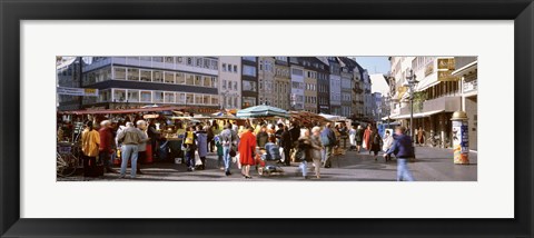 Framed Farmer&#39;s Market, Bonn, Germany Print