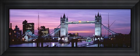 Framed England, London, Tower Bridge Print