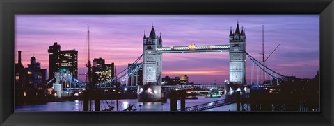 Framed England, London, Tower Bridge Print