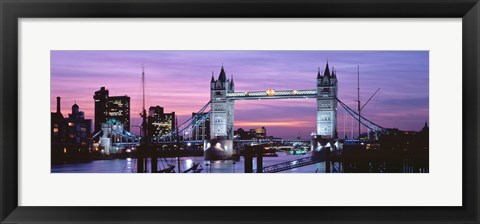 Framed England, London, Tower Bridge Print