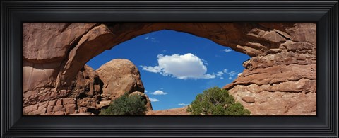 Framed North Window, Arches National Park, Utah, USA Print
