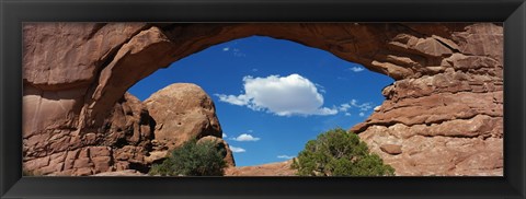 Framed North Window, Arches National Park, Utah, USA Print