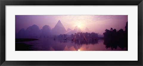 Framed China, Guilin, fishermen Print