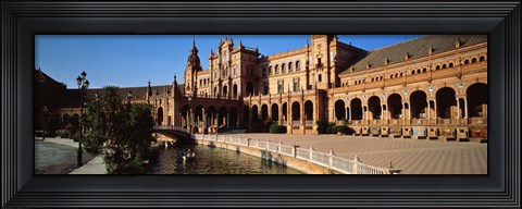 Framed Plaza Espana, Seville, Spain Print