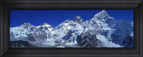 Framed Himalaya Mountains (Mt Everest), Nepal Print