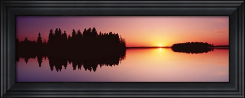 Framed Canada, Alberta, Elk Island National Park Print