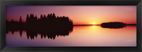 Framed Canada, Alberta, Elk Island National Park Print