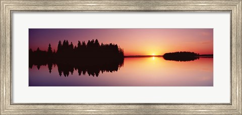 Framed Canada, Alberta, Elk Island National Park Print