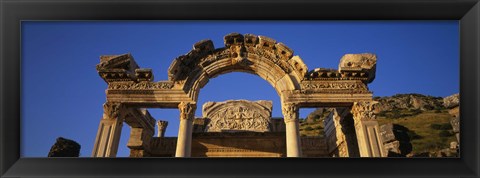 Framed Turkey, Ephesus, temple ruins Print