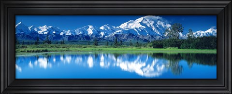 Framed Mt McKinley and Wonder Lake Denali National Park AK Print
