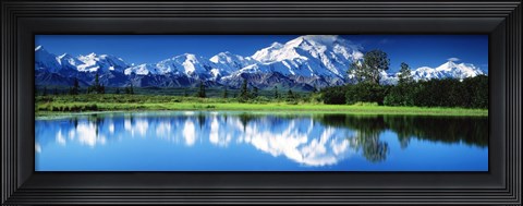 Framed Lake in Denali National Park AK Print