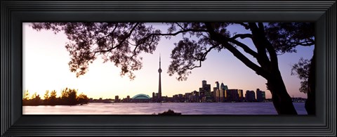 Framed Skyline CN Tower Skydome Toronto Ontario Canada Print