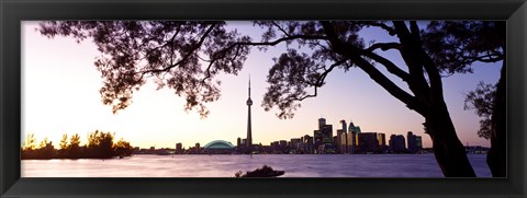 Framed Skyline CN Tower Skydome Toronto Ontario Canada Print