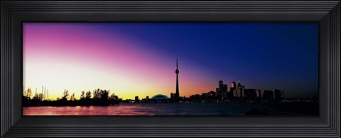 Framed CN Tower SkyDome Toronto Ontario Canada Print