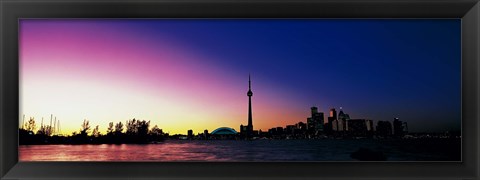 Framed CN Tower SkyDome Toronto Ontario Canada Print