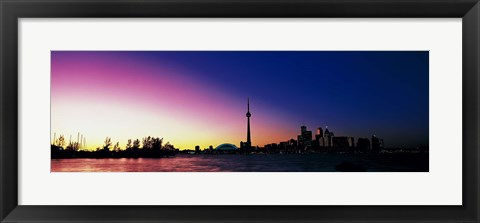 Framed CN Tower SkyDome Toronto Ontario Canada Print