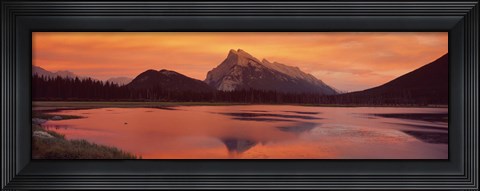 Framed Mt Rundle &amp; Vermillion Lakes Banff National Park Alberta Canada Print