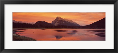 Framed Mt Rundle &amp; Vermillion Lakes Banff National Park Alberta Canada Print