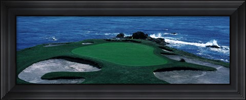 Framed Pebble Beach Golf Course 8th Green Carmel CA Print