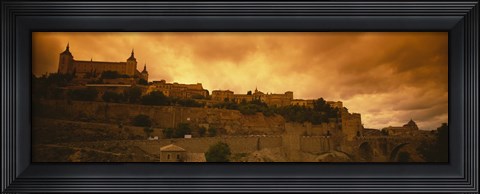 Framed Low angle view of a castle, Alcazar, Toledo, Spain Print