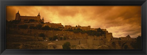 Framed Low angle view of a castle, Alcazar, Toledo, Spain Print