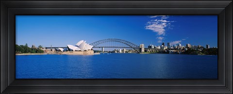 Framed Sydney Opera House and Bridge Print