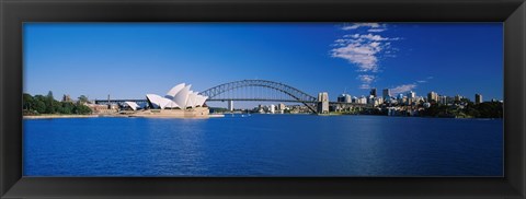 Framed Sydney Opera House and Bridge Print