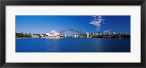 Framed Sydney Opera House and Bridge Print