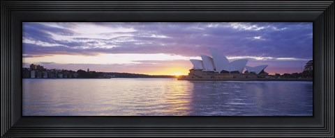 Framed Sunset over Sydney Opera House Print