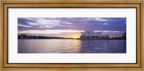 Framed Sunset over Sydney Opera House Print