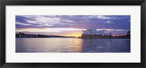 Framed Sunset over Sydney Opera House Print