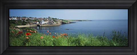 Framed Town at the waterfront, Crail, Fife, Scotland Print
