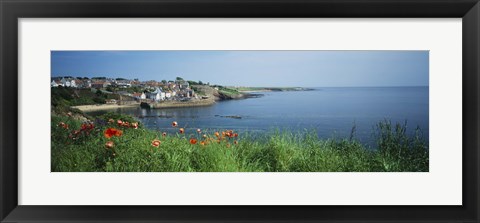 Framed Town at the waterfront, Crail, Fife, Scotland Print