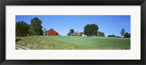 Framed Barn in a field, Missouri, USA Print