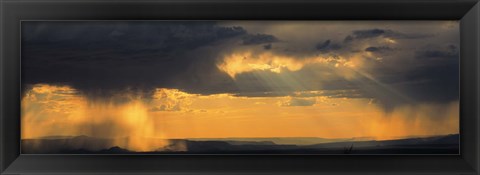 Framed View From The High Road To Taos, New Mexico, USA Print