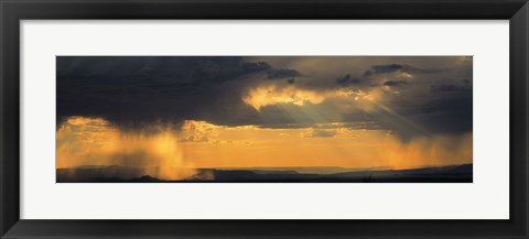 Framed View From The High Road To Taos, New Mexico, USA Print