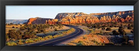 Framed Route 84 NM USA Print
